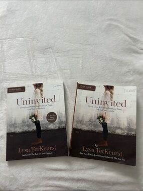 Uninvited by Lysa TerKeurst - White & Brown Cover (Two Copies)